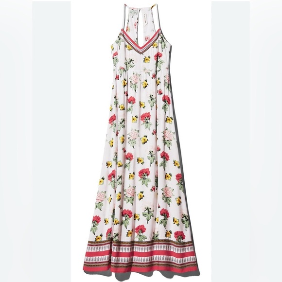 H&M Coachella Women’s Boho Floral Festival Lightweight Soft Girl Maxi Dress 6 - Picture 1 of 16